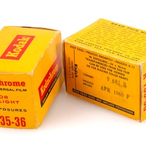 Película diapositiva Kodachrome antigua, década de 1960, lote de 2