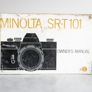 Minolta SR-T 101 Vintage Owners Manual - English