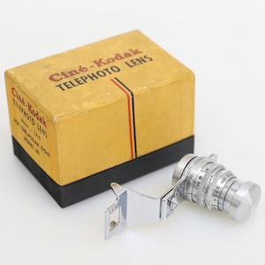 Eastman Kodak 38mm f/4.5 Telephoto Cine Lens in Original Box with Manual