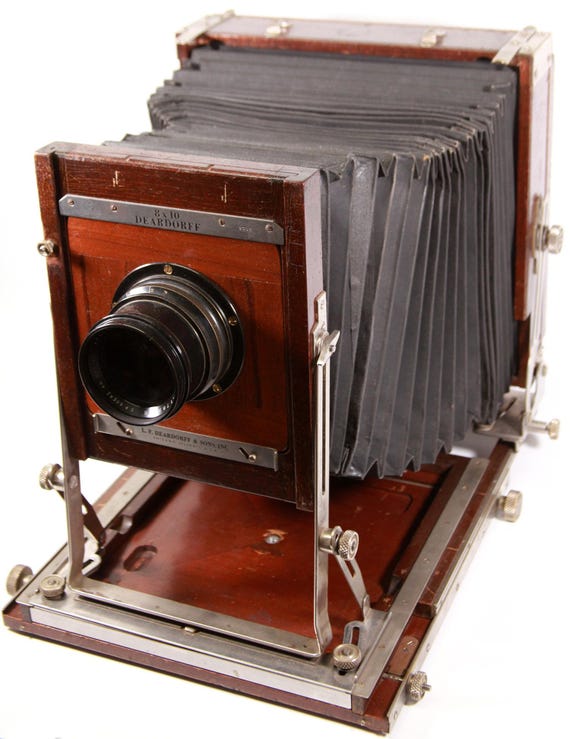 ディアドルフ Deardorff 8x10大判カメラ用 #3 レンズボード Deardorff 8x10 Large Format Camera W/ Goerz 24 Artar Apochromat F