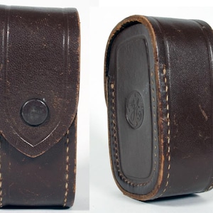 Ge Light Meter Case Brown Leather Vintage