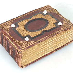 Vintage Antique Photo Album 1860s CDV/Tintype