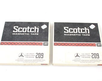 Lot of 2 3M Magnetic Tape 209 1/4 X 1800 Feet