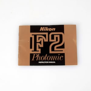 Nikon F2 Photomic Original Vintage Kameramanual