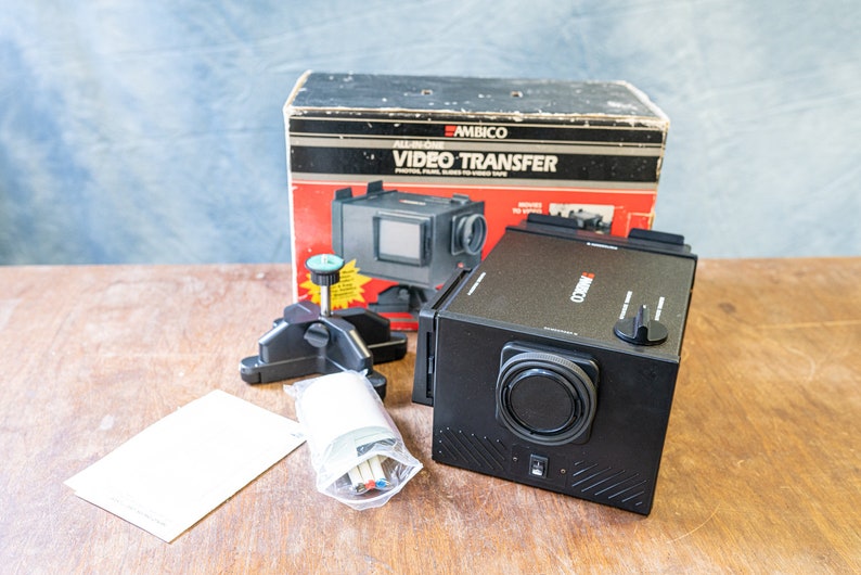 Vintage Ambico All-in-One Video Transfer Modell V-0652 in Original Box Bild 1