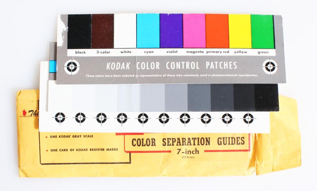 Kodak 7 Inch Color Separation Guides - Etsy