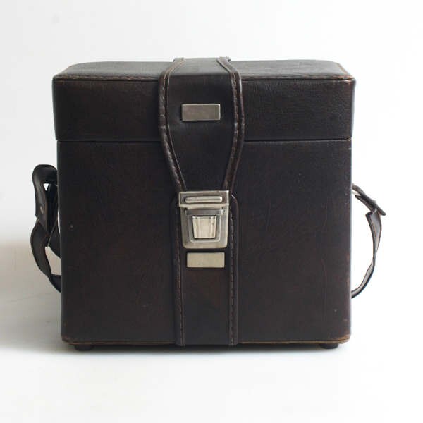 Vintage Camera Case 1970s//Brown Bag//Prop