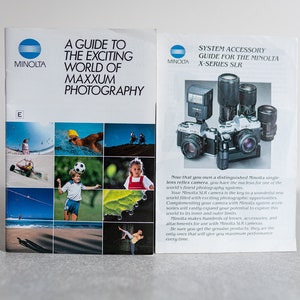Minolta Guides for Film Cameras - Set of 2
