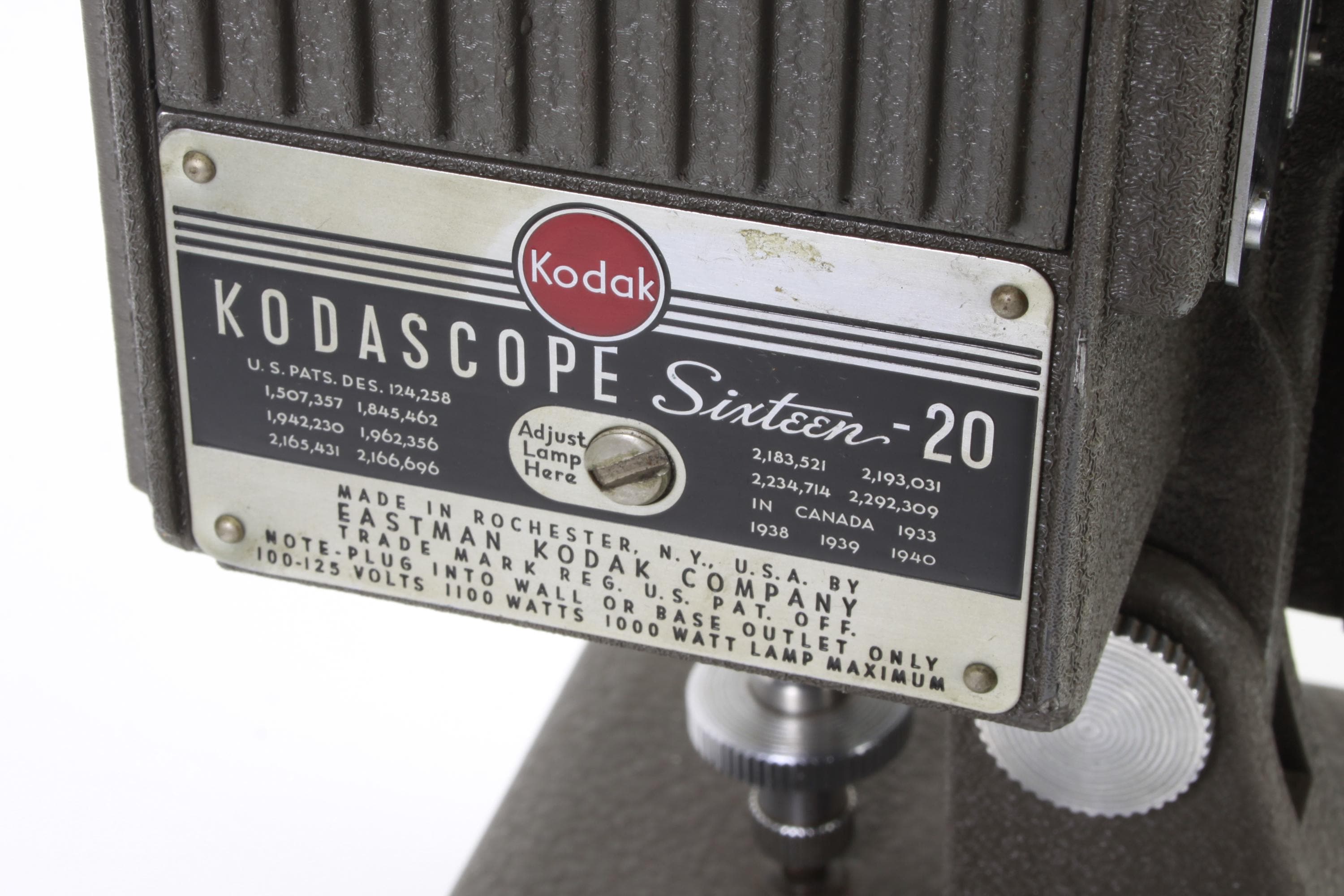 KODAK 16mm映写機 KODASCOPE MODEL E コダック レトロ Vintage Kodak Kodascope Sixteen-20 Film Projector Silent 16mm W