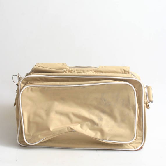 Camera Bag Vintage 1960S Tan And White - image 1