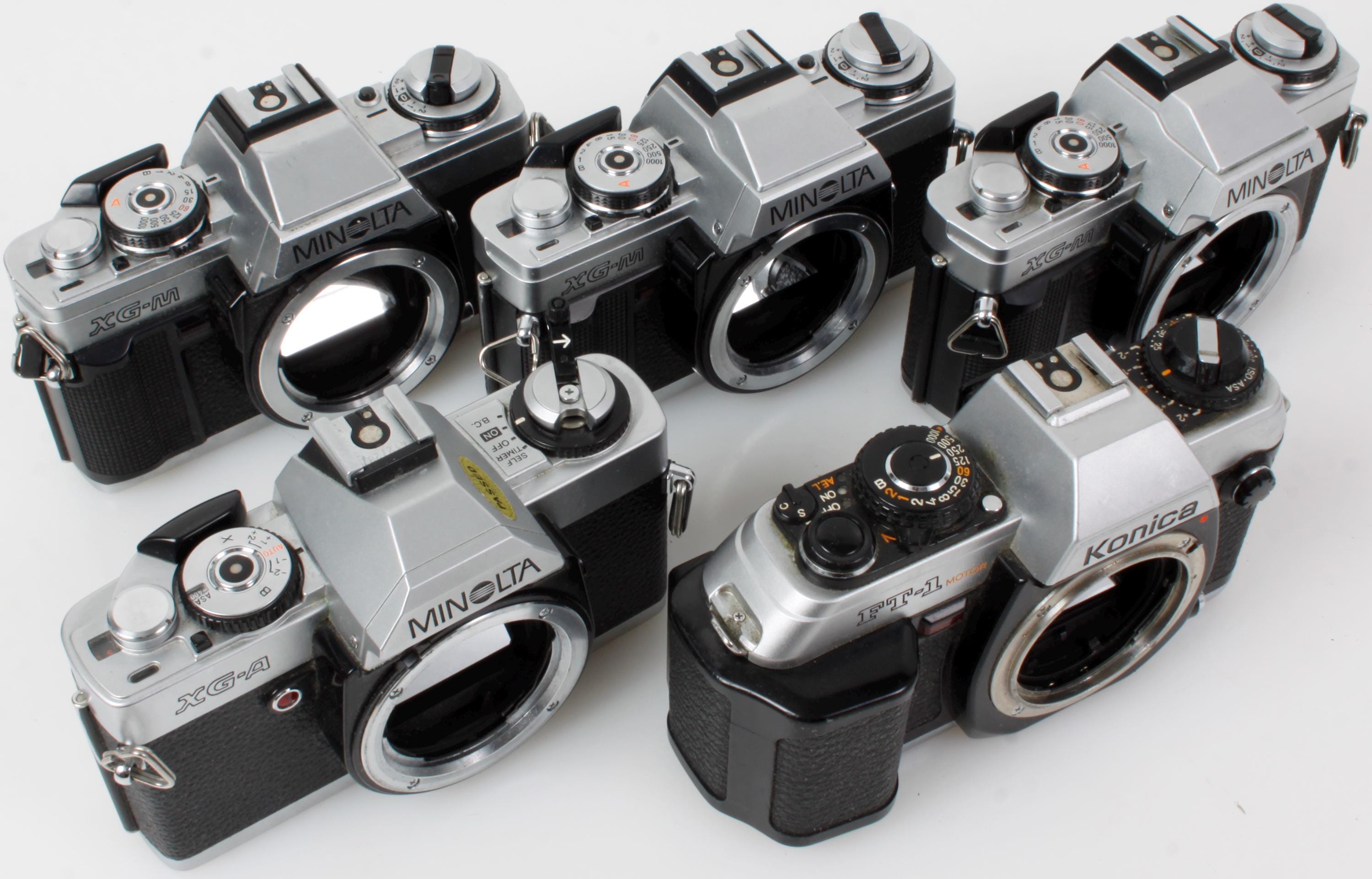 ヴィンテージ ミノルタ 35 mm カメラ 5 台セット（部品または修理用