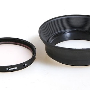 52MM Lens Hood With Sky 1A Filter