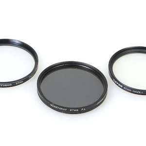 67mm Filters (3) Polarizer Uv/haze Soft Diffusion