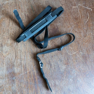 Vintage Minolta Camera Strap - Zwart - Wordt geleverd met schoudervulling