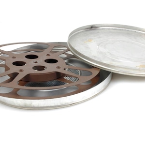 Vintage Movie Reel + Can 10 Inch Wide