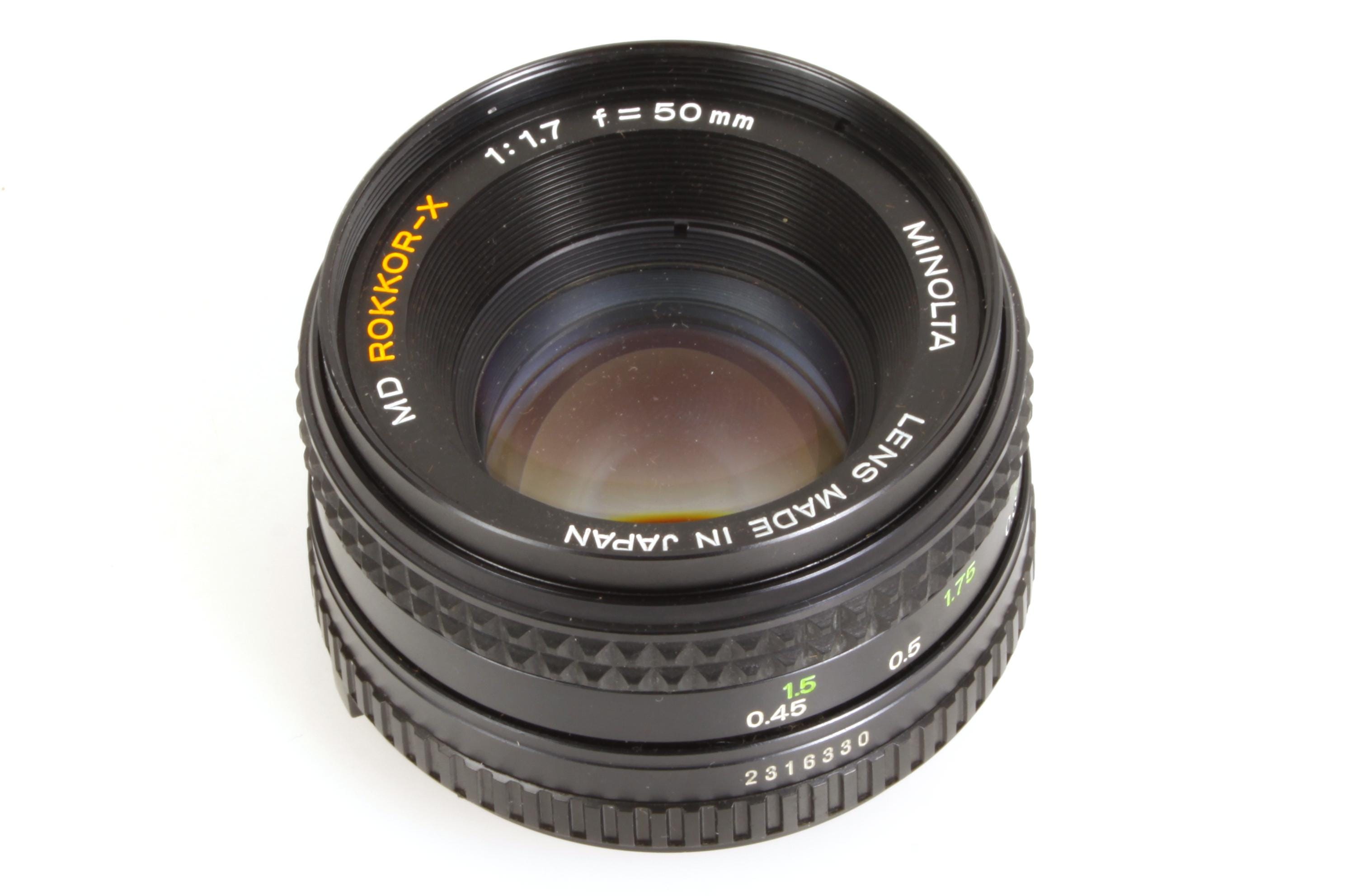 Minolta Rokkor-x MD 50mm 1.7 Prime Lens XGM X370 X570 X700 - Etsy
