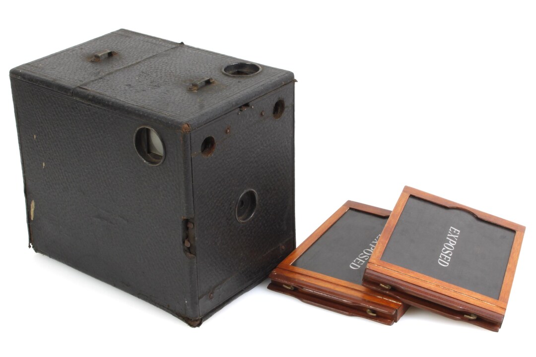 Vintage 4x5 Box Camera W/ 2 Film Holders - Etsy