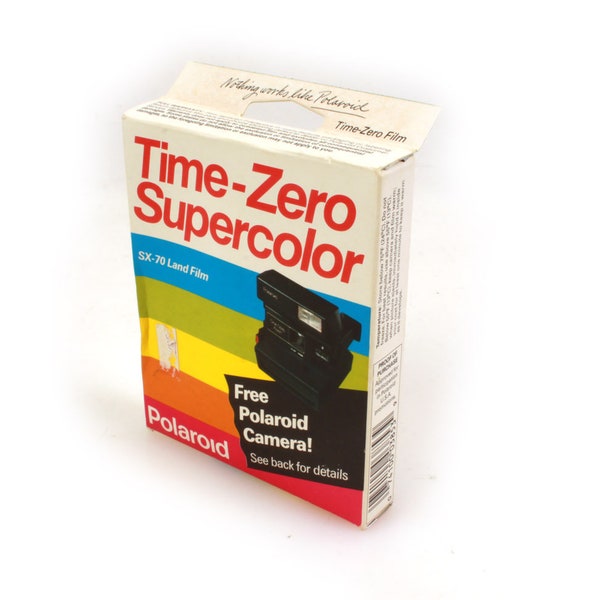 Polaroid Time Zero Supercolor SX-70 Land Film Expired 10 Pack