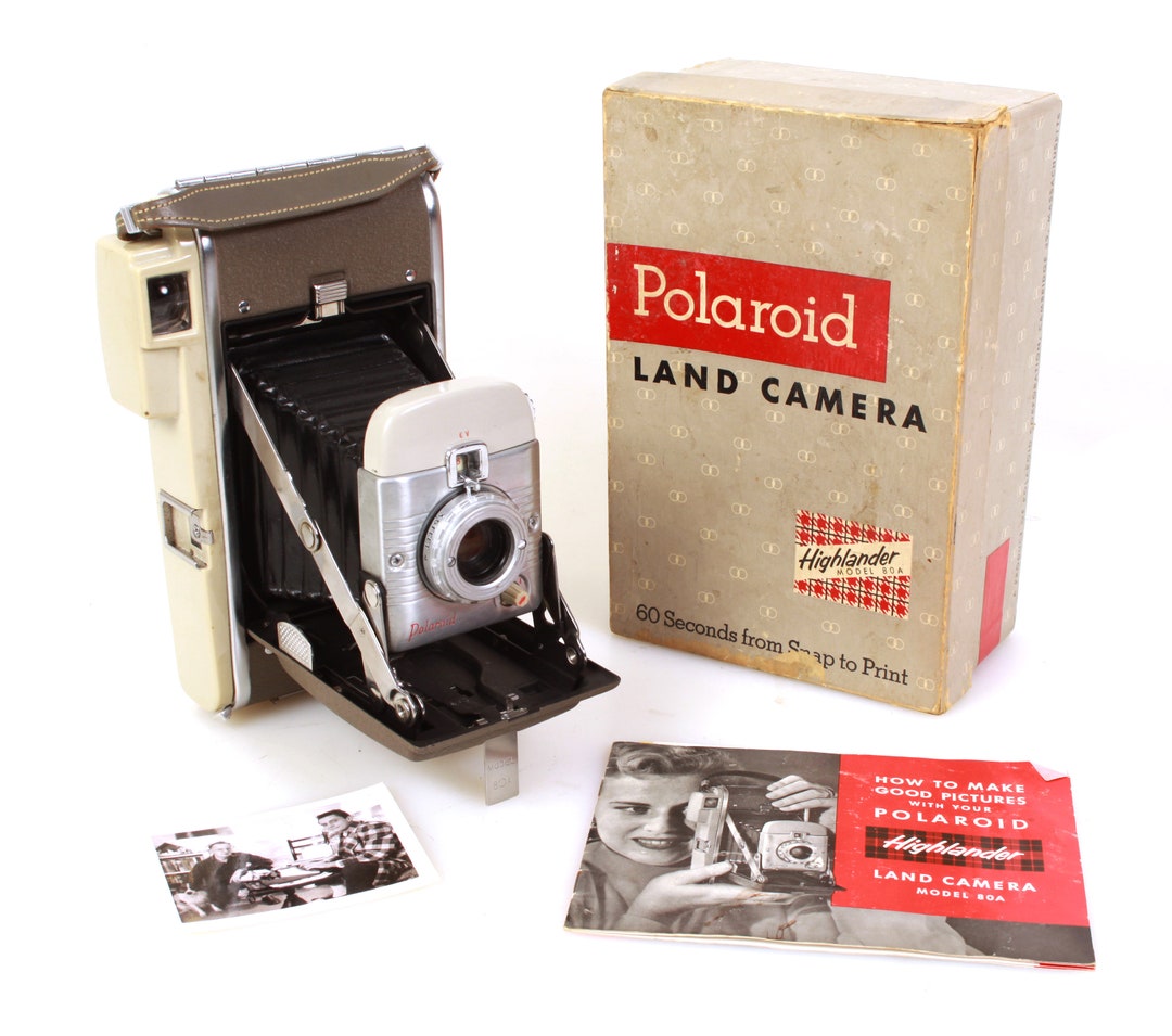 Polaroid Highlander Model 80A Land Camera Original in Box Etsy