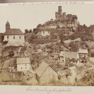 Impresión fotográfica vintage del castillo de Reichenberg, Alemania, 8 x 10 pulgadas - Arte de pared con solo imágenes