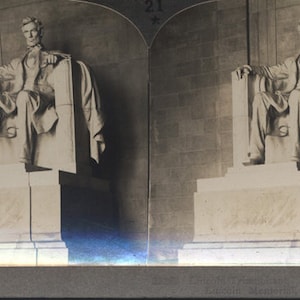 Stereoview of Abraham Lincoln Memorial - Washington, DC