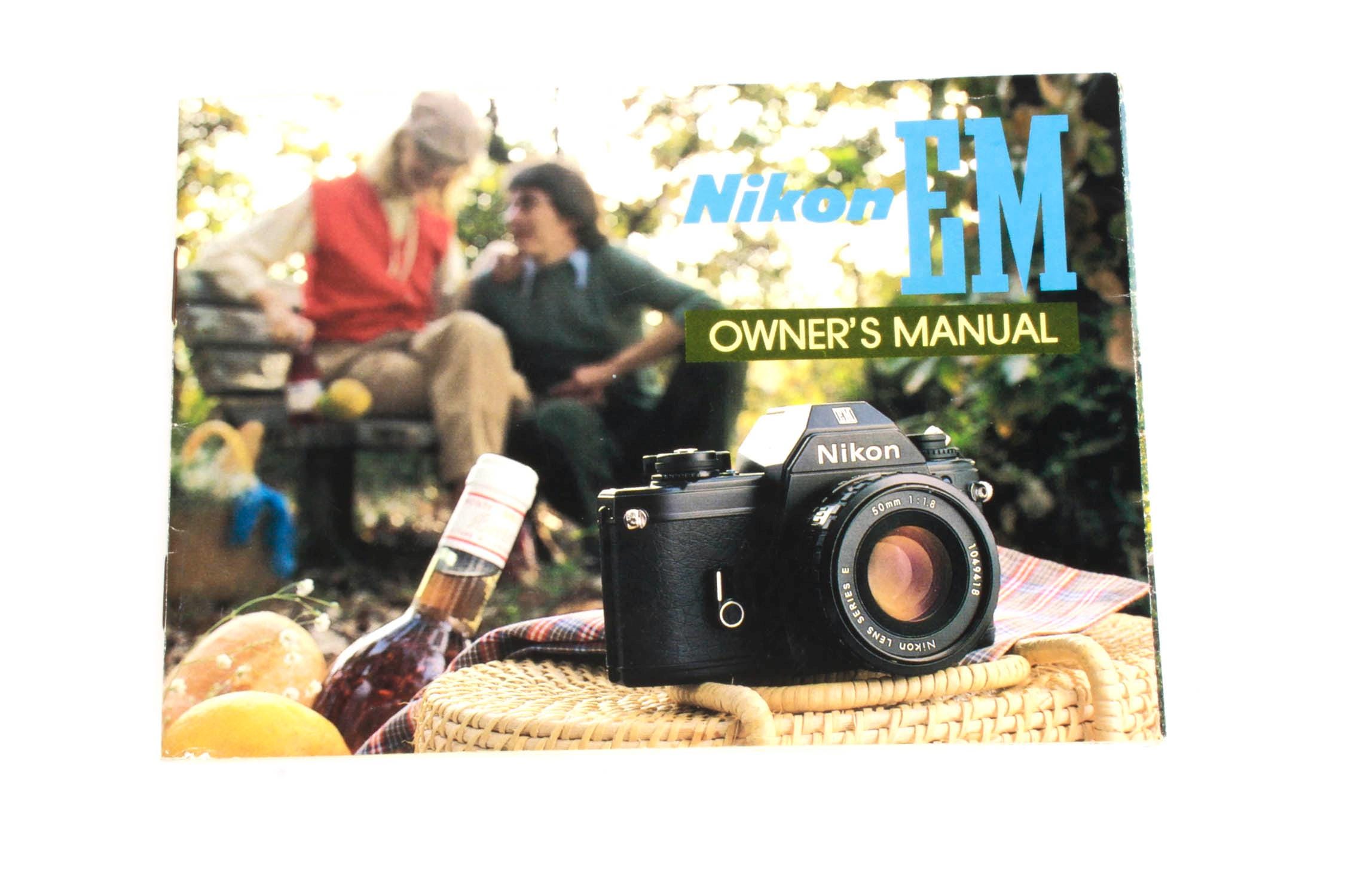 超美品 ニコン 　EM 説明書付 フィルムカメラ　モルト新品交換済 B741N 超美品 ニコン EM 説明書付 フィルムカメラ モルト新品交換済 B741N