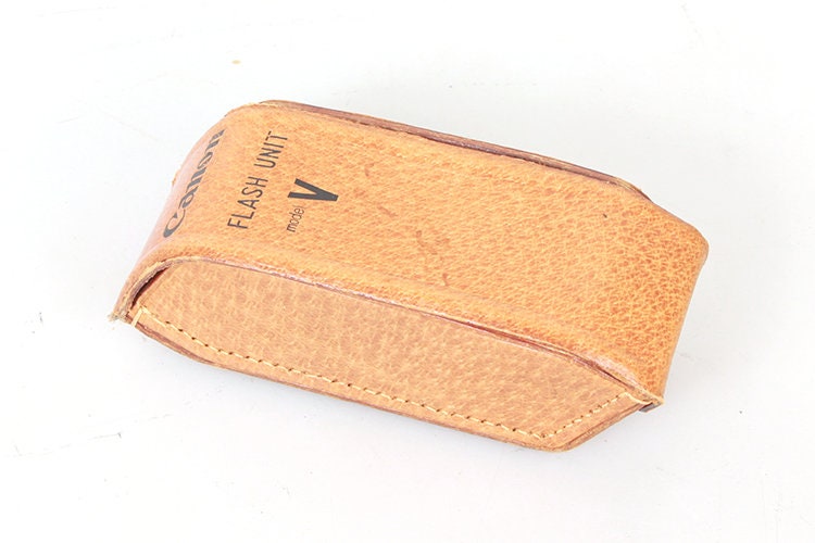 Canon Télémètre Flash Unité V Original - Avec Étui En Cuir - Occasion