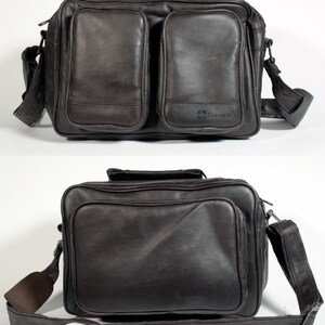 Camera Bag Brown Multi-pocket W/ Strap