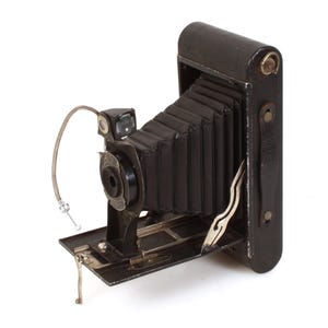 Vintage Eastman Kodak No.3A Folding Hawk-Eye Model B Camera Kodex #1 Lens
