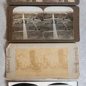 Cartes Stereoview - Lot de 4 - Scènes diverses