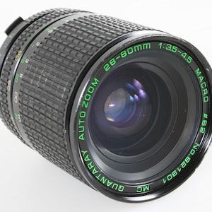 Vintage 28-80mm F/3.5-4.5 Om Zoom Lens For Olympus Om - For Parts/repair, Quantaray-made