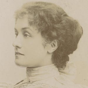 1896 Florence, Italy, Studio Portrait, Pretty Lady