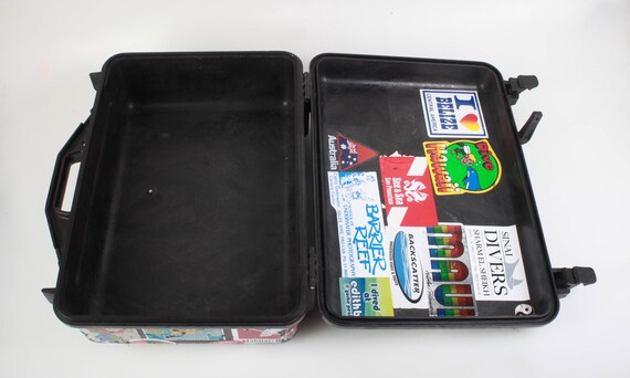 Vintage Pelican Peli-case Travel Case With Stickers 18x12x6 - Etsy