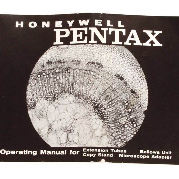 Honeywell Pentax Operating Manual Extension Tubes Bellows Copy Stand Microscope