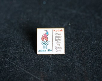 Przypinka sponsora igrzysk olimpijskich w Atlancie w 1996 r. – Kodak Square – nowa, stara