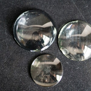 Glass Magnifiers - Set of 3 - Various Sizes