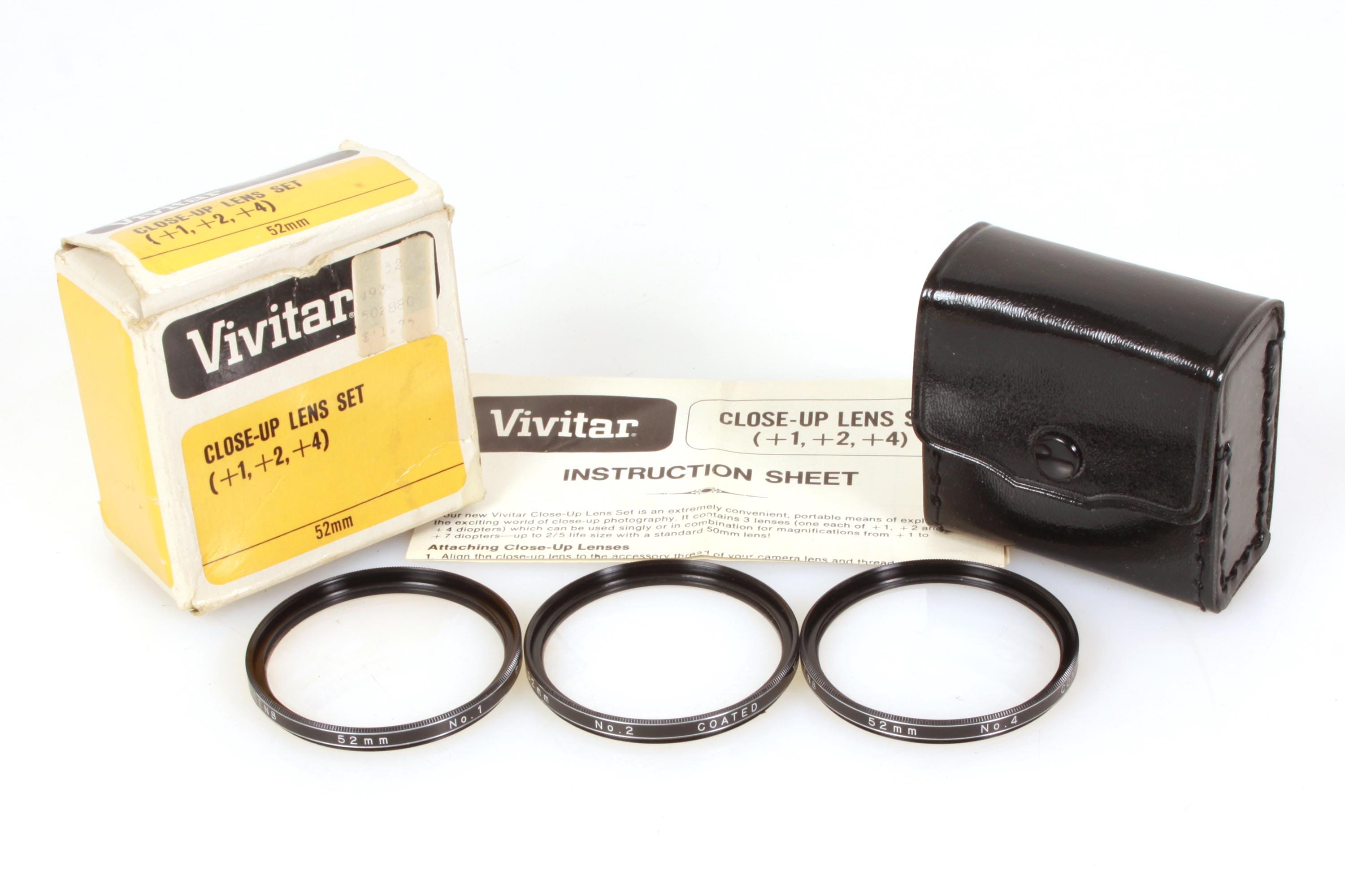 Ensemble d'objectifs pour gros plan Vivitar 52 mm dans une boîte - Canada