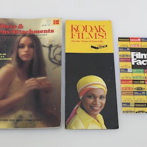 Kodak Filters & Lens Attachments Booklet, Kodak Film Facts/Films Brochures