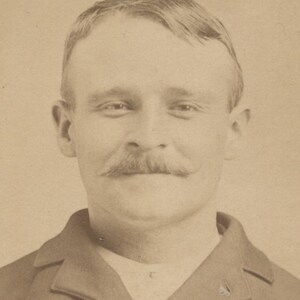 1896 Mugshot of Smiling Young Man Arrested for Pickpocketing - NYC, NY