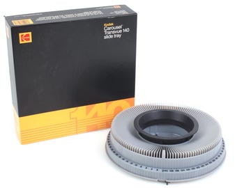 Vintage Kodak Carousel Transvue 140 Slide Tray in Original Box