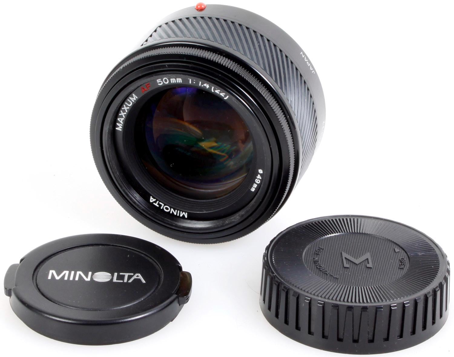 Minolta AF 50mm F⁄1.4 Lens W⁄ Caps - Etsy Israel