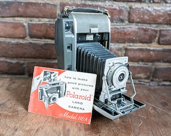 Vintage Polaroid High Speed Land Camera Model 110A w/ Manual