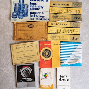Lens Cleaning Tissue Packs - Assorted - Lot of 10