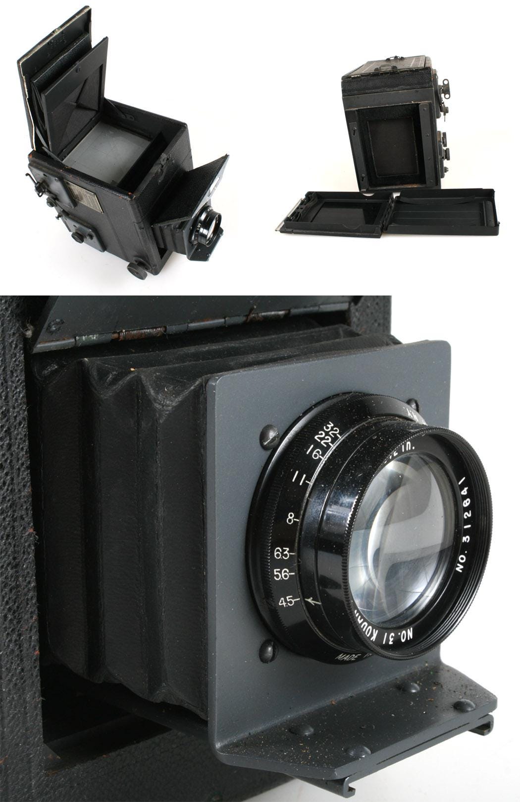 ヴィンテージ Graflex シリーズ B カメラと Kodak 127 mm レンズ