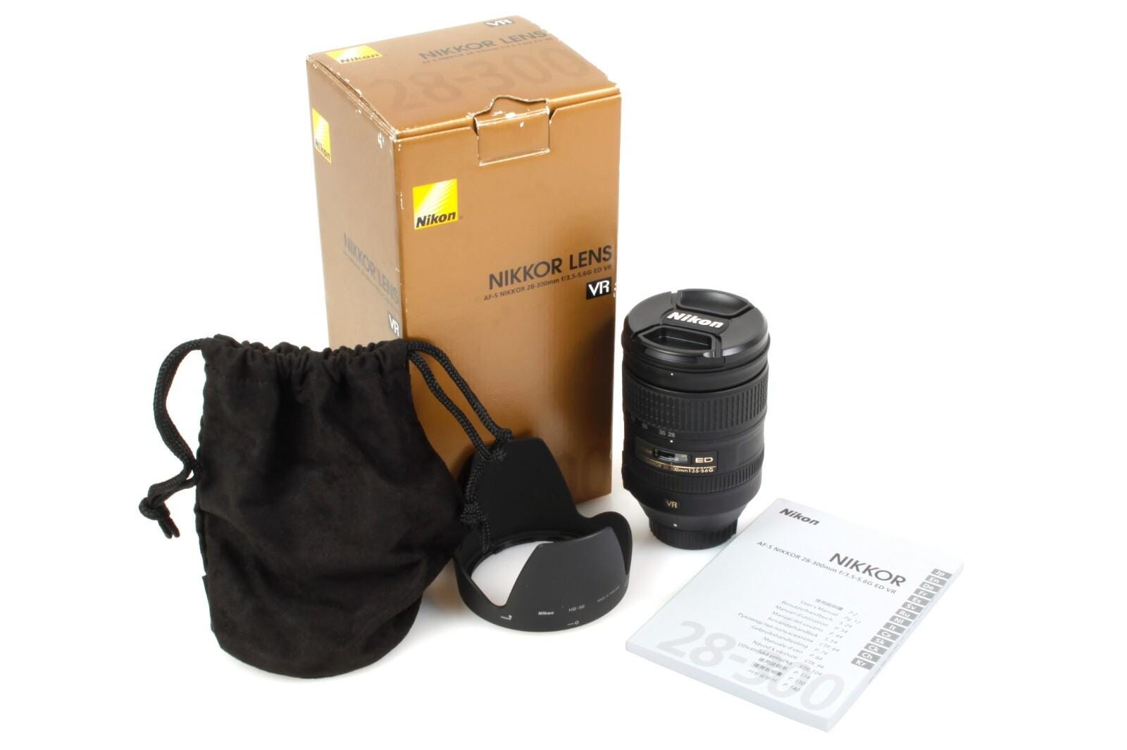 Nikon Af-s Fx Nikkor 28-300mm F/3.5-5.6g Ed Vr Zoom Lens in Box