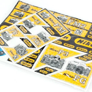 Nikon Sticker Page Vintage