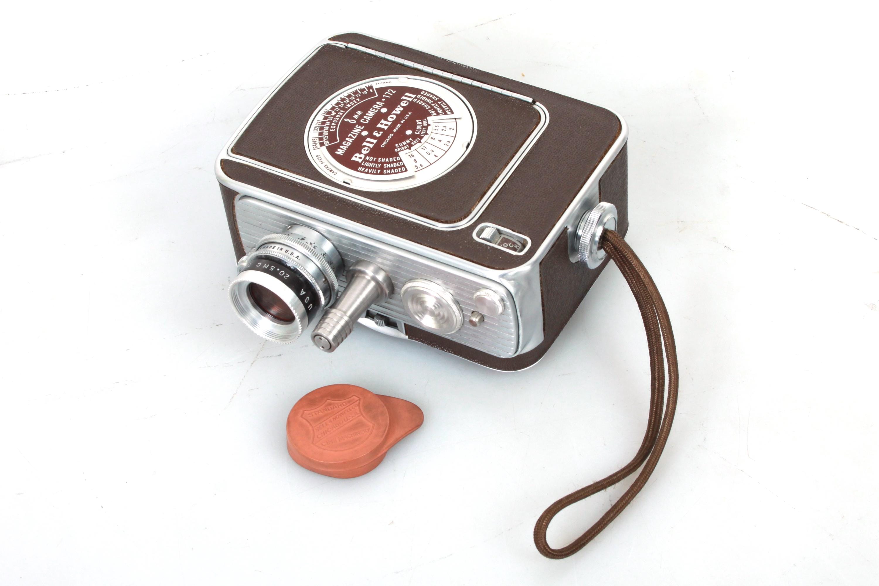 Bell & Howell アールデコ 8 mm カメラ フィルター付き ヴィンテージ