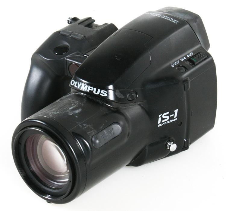 Olympus is 1 Quartzdate 35mm Point and Shoot Zoom Film Camera for