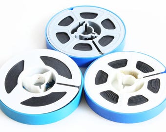 Set di 3 bobine da 50 piedi di filmati d'archivio a colori in Super 8 mm.