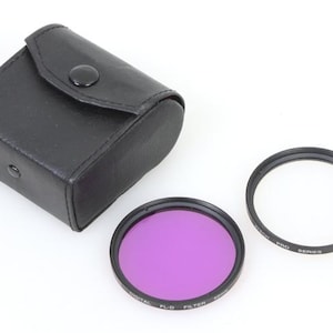 52mm Uv & Fluorescent Filters In Case